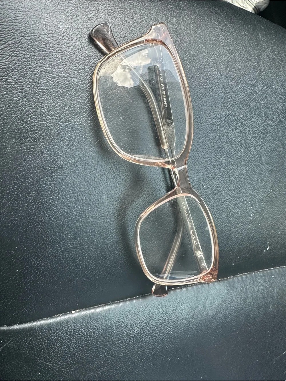 Lucky brand Clear Pink Rectangular Women's Eyeglasses 52-17-140 VLBK415